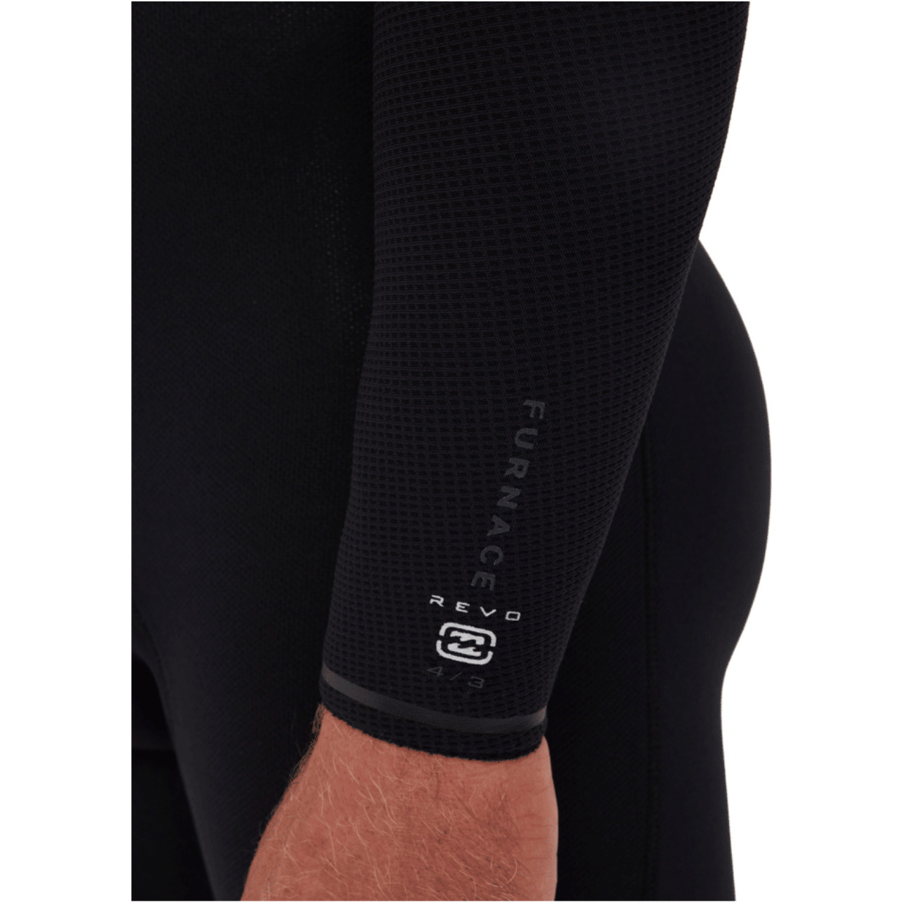 2026 Billabong Mens Furnace Revo 4/3mm Chest Zip Wetsuit ABYW100277 - Black